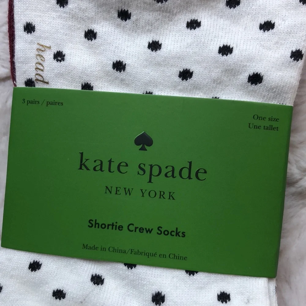 Kate Spade Shortie Crew Socks